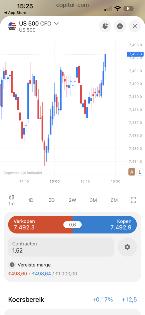 Handel CFD's met Capital.com mobiele trading app