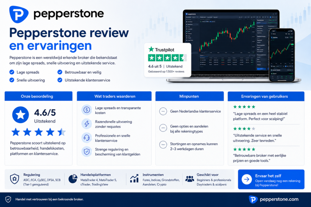Pepperstone broker review, geschreven door de experts van OnlineHandelen.com